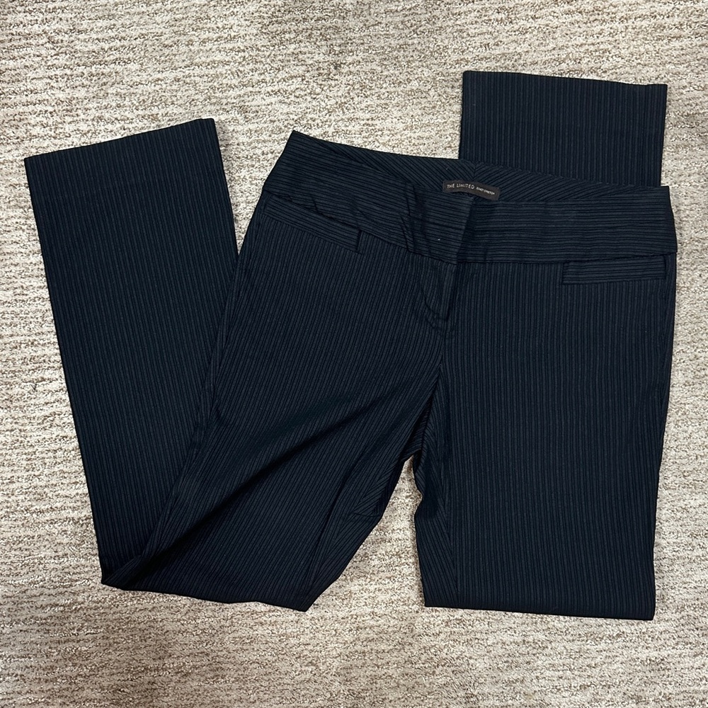 [The Limited] Black pinstripe Exact Stretch slacks, 10